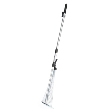 Steel Head 15T Spring Steel Tine Leaf Roof Yard Zen Garden Lawn Rake